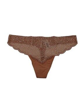 NEW Skarlett Blue Women's Rouse Lace Front Thong Ginger/ivory Size XXL